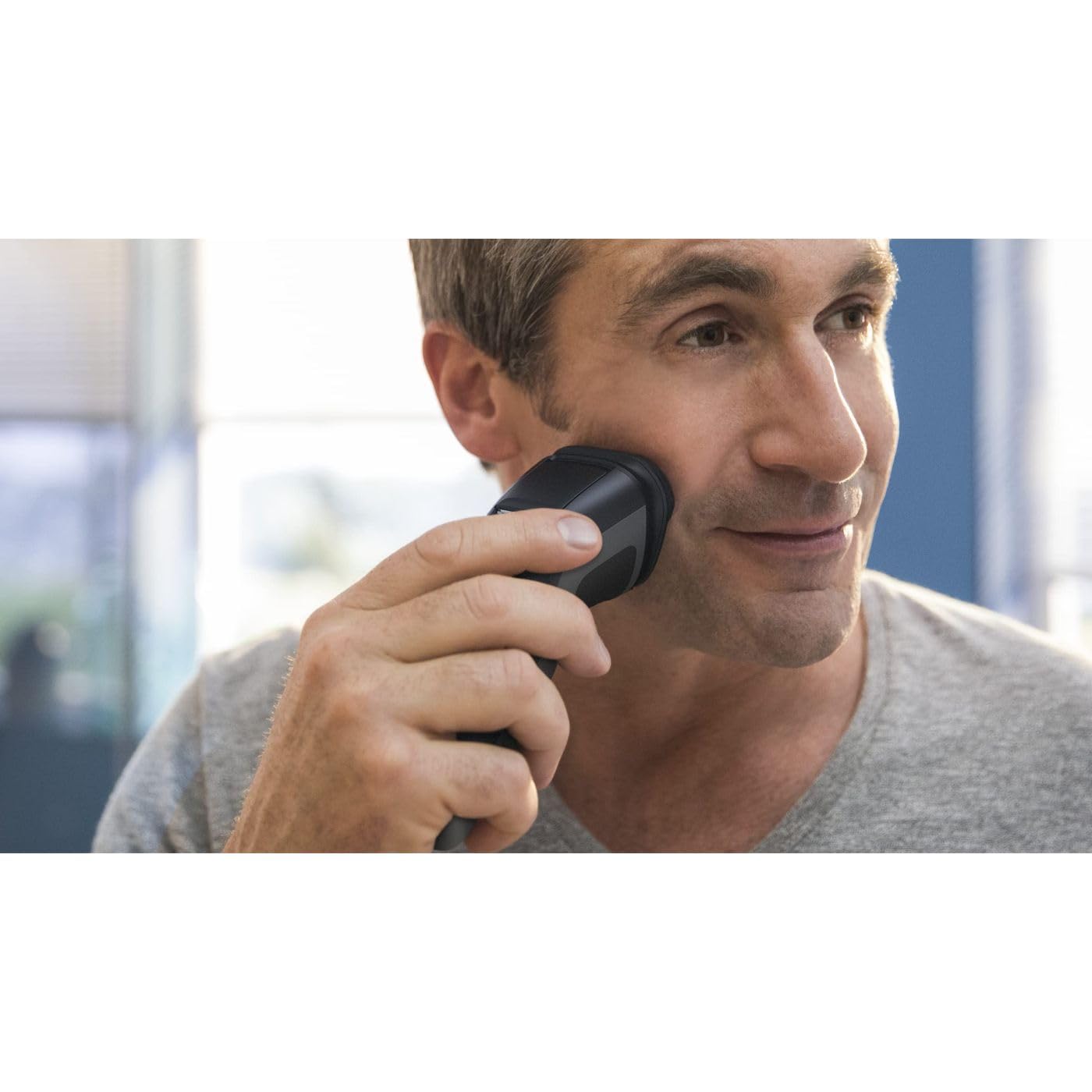 Philips Norelco Shaver 2300 Rechargeable Electric Shaver with PopUp Trimmer for male, Black, 1 Count, S1211/81