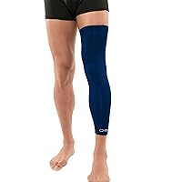 Copper Compression Leg Compression Sleeve - Copper Infused Knee Stabilizer Brace for Running, Meniscus Tear, ACL, MCL, Arthritis, Joint Pain Relief - Thigh & Calf Support for Men & Women