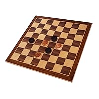 WE Games Classic Old School Wood Checkers Set - 12 in.