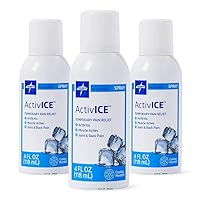 ActivICE Spray Cooling Gel, Topical Pain Relief for Joint, Muscle, Back & Body Aches & Pain, 4 oz (3 Count)