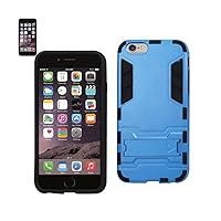 Reiko Slim Armor Case with Kickstand Case for iPhone 6 Plus 5.5inch, iPhone 6S Plus 5.5inch - Retail Packaging - Black/Black