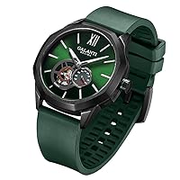 CADISEN Miyota 82S5 Mechanical Automatic Watch Men's Rubber Strap Sapphire Glass Waterproof Watch