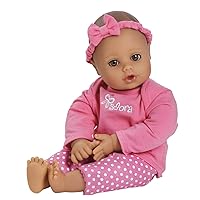 ADORA Premium Playtime Babies Doll Set with 13-Inch Doll Made with Our Exclusive GentleTouch Vinyl, Includes Removable Pink Long Sleeve Shirt and Pink Polka-Dot Pants - Pink Baby (No Bottle)