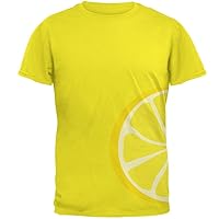 Lemon Slice Costume Mens T Shirt Bright Yellow X-LG