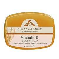 Essentials by Clearly Natural Glycerin Bar Soap, Vitamin E, 4-Ounce, Pack of 12 - CASE