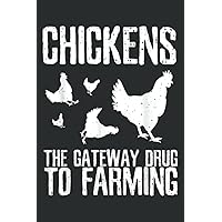 The Gateway Drug Chickens Funny Chicken Farmer: Daily Planner - Undated Daily Planner for Staying on Track (6