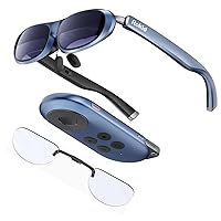 Rokid Joy Pack AR Glasses + Lens Inserts, Rokid Joy Pack AR Glasses, Smart Glasses Max with Station, 360