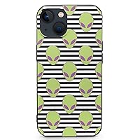 Alien Head and Pink Eyes TPU Protective Shell Compatible with iPhone 13 Mini Phone Case Slim Anti-Scratch Cover