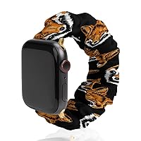 Red Fox Head Watch Band Compitable with Apple Watch Elastic Strap Sport Wristbands for Women Men