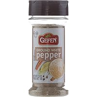 Gefen Pure Ground White Pepper, 3.5oz (1 Pack) | Quality Spice, Bottle with Double Shaker Head
