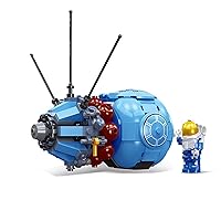 Space Rover Building Blocks and a Mini Astronaut Figure,Compatible with Lego,Gifts for Boys and Girls (Space Capsule 217 pcs)