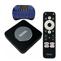 KM2 Plus Android TV Box Android 11 Amlogic S905X4-B 2GB RAM 16GB ROM 2.4G&5G WiFi BT5.0 USB3.0 Support AV1 4K H.265, HDR10+ Prime Video 4K HDR Box Compatible Google with i8 Keyboard (English Version)