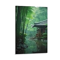 Art Posters Chinese Style Landscapes Asian Prints Wall Decoration Canvas Paintings Posters And Print Canvas Wall Art Prints for Wall Decor Room Decor Bedroom Decor Gifts 08x12inch(20x30cm) Frame-sty