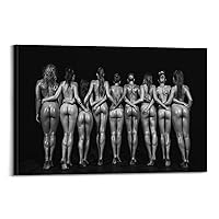 Bare Butts Poster Sexy Girls Wall Decor Poster Hot Girls Body Art Canvas Poster Poster for Room Aesthetic Posters & Prints on Canvas Wall Art Poster for Room 12x18inch(30x45cm)