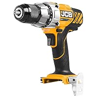 JCB Tools - JCB 20V Cordless Drill Driver Power Tool - No Battery - Variable Speed - Forward And Reverse Rotation - For Home Improvement, Drilling, Screw Driving, Drill or Hex Bits - Bare Unit