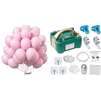 Pink Balloons 50 pcs 12 Inch and Electric Balloon Pump