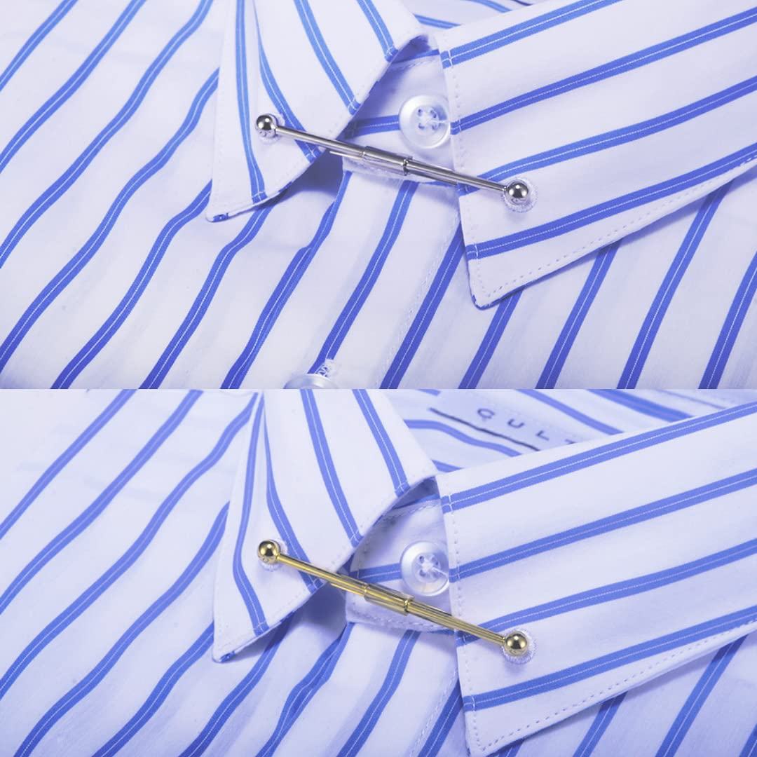 Vpang 3 Pcs Men's Tie Collar Bar Pin Shirt Collar Clip Shirt Collar Bar Pin Cravat Pin Lapel Stick Brooch with Gift Box