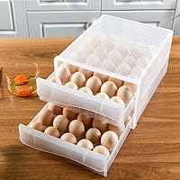 60 Grid Large Capacity Drawer type Egg Holder, Household Egg Fresh Storage Box, Multi-Layer Chicken Egg Storage Container