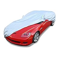 Car Cover Waterproof All Weather Rain Snow UV Sun Hail Protector Full Exterior Covers Compatible with Corvette C6 Z06 ZR1 2005-2013