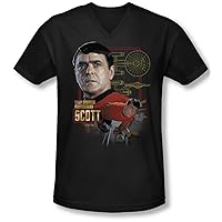 Star Trek - Mens Chief Engineer Scott V-Neck T-Shirt