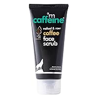 Naked and Raw Coffee Face Scrub - Face Cleanser with Pure Arabica Coffee - Face Wash Reduces Spots - Cappuccino - All Skin Types - 2.6 oz