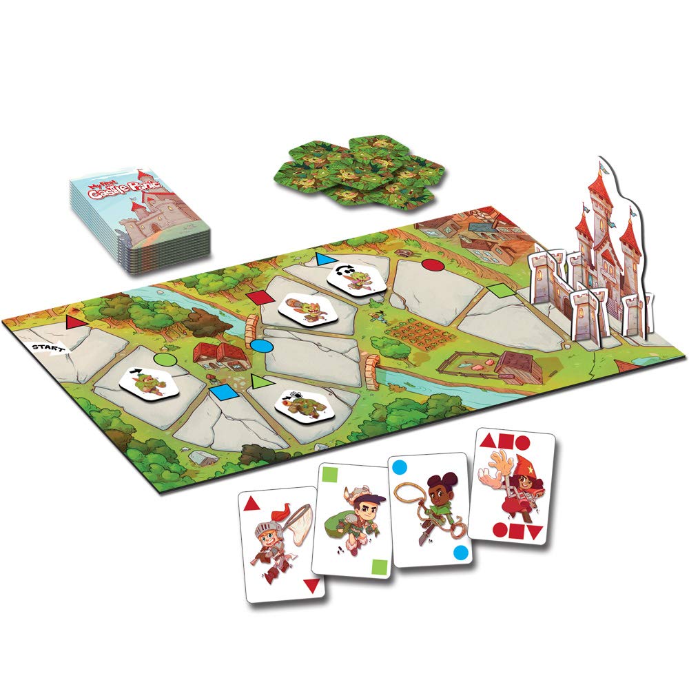 Fireside Games My First Castle Panic Game – Fantasy Strategy Board Games for Kids 4-6 & 6-8 – 1-4 Players, No Reading Needed, 20 Min. Cooperative Games for Preschoolers – Kids Board Games Ages 4-8