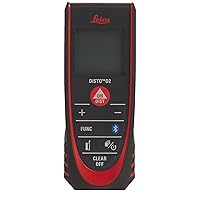 838725 DISTO D2 New 330ft Laser Distance Measure with Bluetooth 4.0, Black/Red, 1.7 x 1 x 4.6 inches