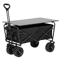 Outdoor Camping Trolley, Collapsible Folding Design, for Picnics, Camping Trips, Equipped with 8