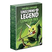 Unstable Unicorns Unicorns of Legend Expansion Pack - designed to be added to your Unstable Unicorns Card Game
