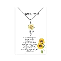Sunflower Necklace/Earrings Hypoallergenic Jewelry Gifts for Bestfriend Women girls