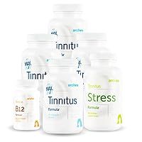 Arches Tinnitus Combo Pack - Now with Ginkgo Max 26/7 - Natural Tinnitus Treatment for Relief from Ringing Ears - 6 Bottles - 90 Day Supply