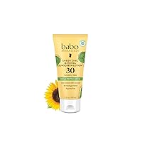 Babo Botanicals Sheer Zinc Mineral Sunscreen Lotion SPF30 - Natural Zinc Oxide - Shea Butter - Face & Body - Water Resistant - Fragrance-Free - EWG Verified - Vegan - For all ages - 1 or 2 Pack