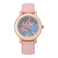 O-ctopus Fashion Leather Strap Women's Watches Easy Read Quartz Wrist Watch Gift for Ladies