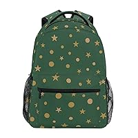 ALAZA Star Polka Dots Backpack for Women Men,Travel Trip Casual Daypack College Bookbag Laptop Bag Work Business Shoulder Bag Fit for 14 Inch Laptop