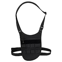 Underarm Shoulder Bag Nylon Anti Theft Bag Zipper Closure Crossbody Bag with Multi Slot Adjustable 7.5x10.2in Shoulder Bag for Men Women, Hiking Waist Packs