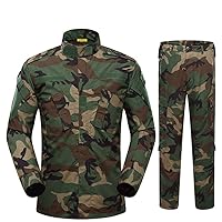 Sunnystacticalgear Outdoor Sports Airsoft Hunting Shooting Battle Uniform Combat BDU Clothing Tactical Camouflage Set - WL - XS