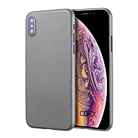 UltraSlim Case for iPhone Xs (iPhone 10s) 5.8 inch - Ultra Thin Fine Matte Feather Light Skin Protective Cover, Grey