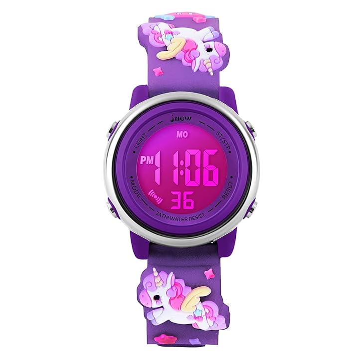 Mua Kids Watches Girl Watches Ages 3-12 Sports Waterproof 3D Cute Cartoon  Digital 7 Color Lights Wrist Watch for Kids trên Amazon Mỹ chính hãng 2023  | Fado