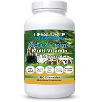 LifeSource Vitamins Children's Multi Vitamin 180 Chewable tabs