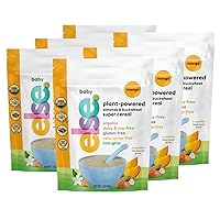 Else Nutrition Baby Cereal Stage 1 for 6 months+, Plant Protein, Organic, Whole foods, Vitamins and Minerals (Mango, 6 Pack)