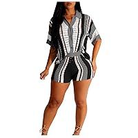XJYIOEWT Semi Formal Dresses for Women,Ladies and Womens Sexy Womens Hollowed Out Contrasting Lapel Knit Shorts Set Cas