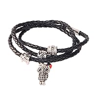 E B Evelyn Brooks Designs Adjustable Charm Bracelet (Multiple Charm Styles) w/Meaningful Good Luck Huayruro Seed Bead & Magnetic Clasp - Great gifts for Mom, Daughter, Sister, Aunt, Girlfriend