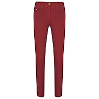 Girls Skinny Jeans Kids Red Stretchy Denim Jeggings Fit Pants Trousers 5-13 Yrs