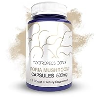 Nootropics Depot Poria Mushroom Capsules | 500mg | 180 Count | Wolfiporia extensa