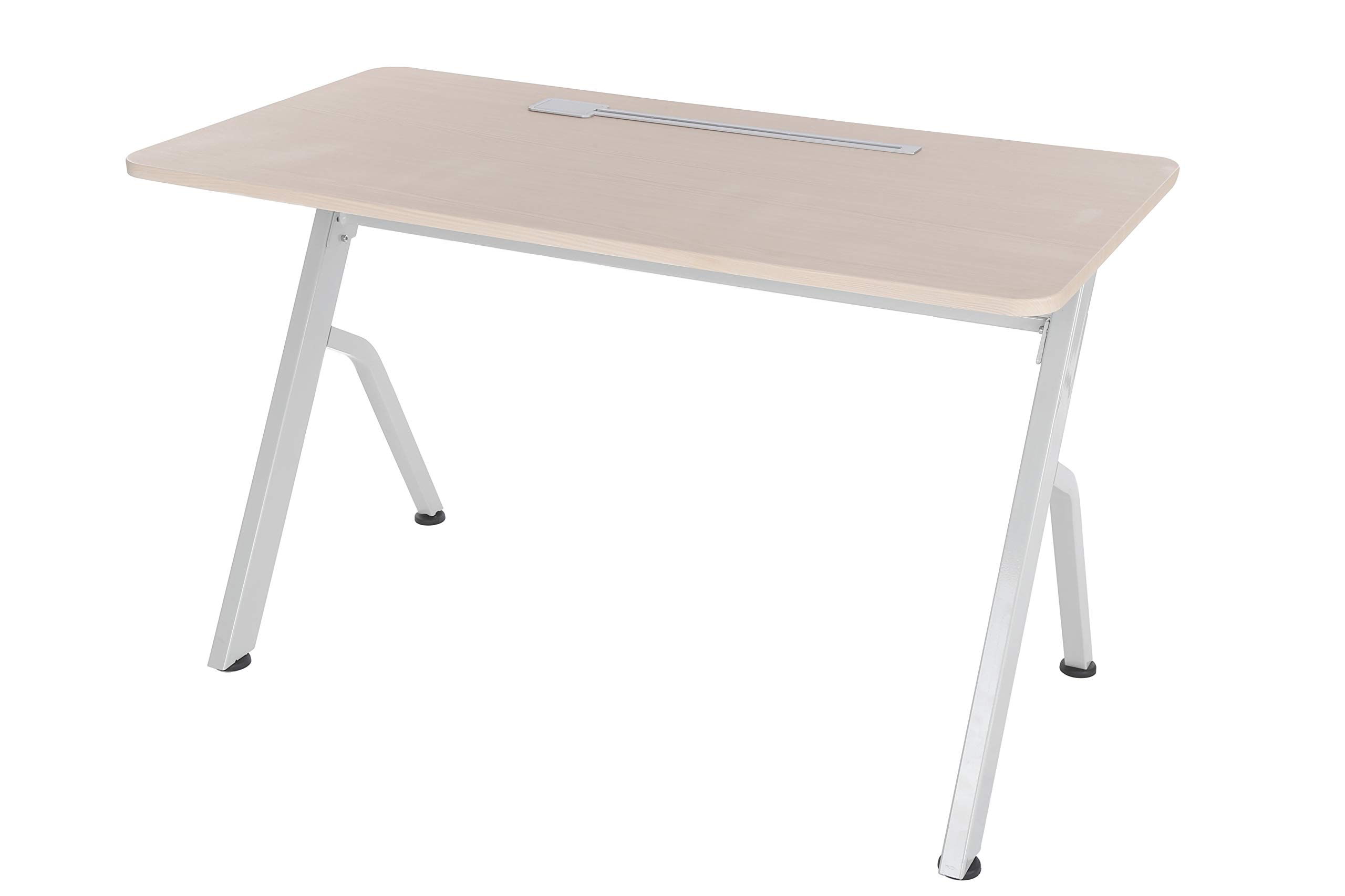 ApexDesk SSD-4723-OAK 47” Compact Home and Office, Modern and Simple Design, Same Color as Larger Standing Desk in Elite Series, Sturdy Steel Frame...