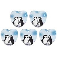 Car Air Fresheners 6 Pcs Hanging Air Freshener for Car I Love Penguins Aromatherapy Tablets Hanging Fragrance Scented Card for Car Rearview Mirror Accessories Scented Fresheners for Bedroom Bathroom