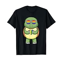 LGBT Heart Love Gay Pride Rainbow Animal Turtle T-Shirt