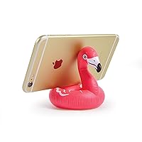 FLOAT ON, Flamingo Phone Stand - Smartphone holder for desk - Cute home & office accessories - Compatible with Android/iPhone & More - Does NOT float - Fun stocking stuffer, Office gift