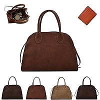 Suede Tote Bag for Women, Large Capacity Suede Tote Bag, Adjustable Strap Daily Sling Bag, Retro Shoulder Satchel Bag