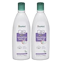 Himalaya Nourishing Baby Oil, Light & Non-Greasy for a Soothing Massage or Baby Bath, 6.76 oz, 2 Pack